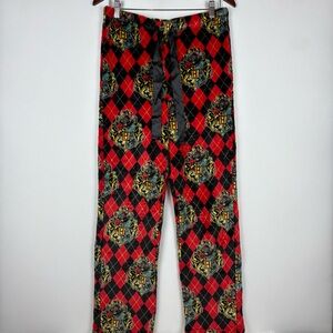 Harry Potter Fleece Argyle Print Pajama Pants